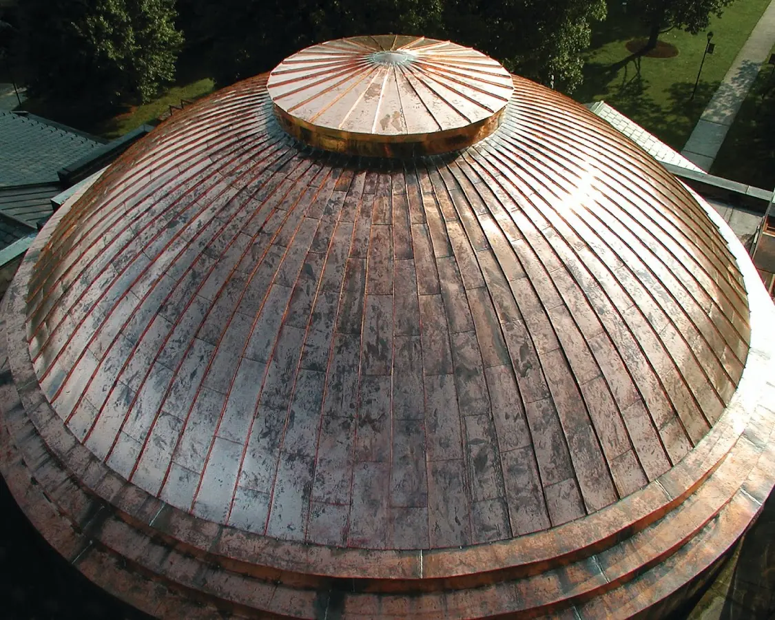 Craftsman Roofing crew installing a new roof in Linden Hall